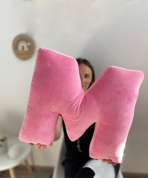 Pink Velours Deko Kissen Pink Velours Deko Kissen